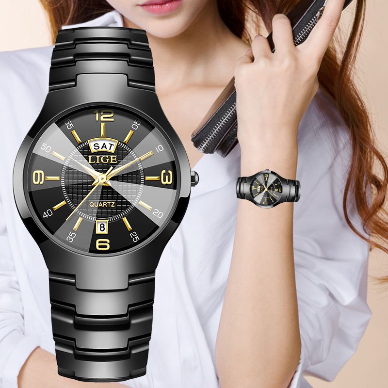 Luxury Watches - Reloj de pulsera LIGE elegante a