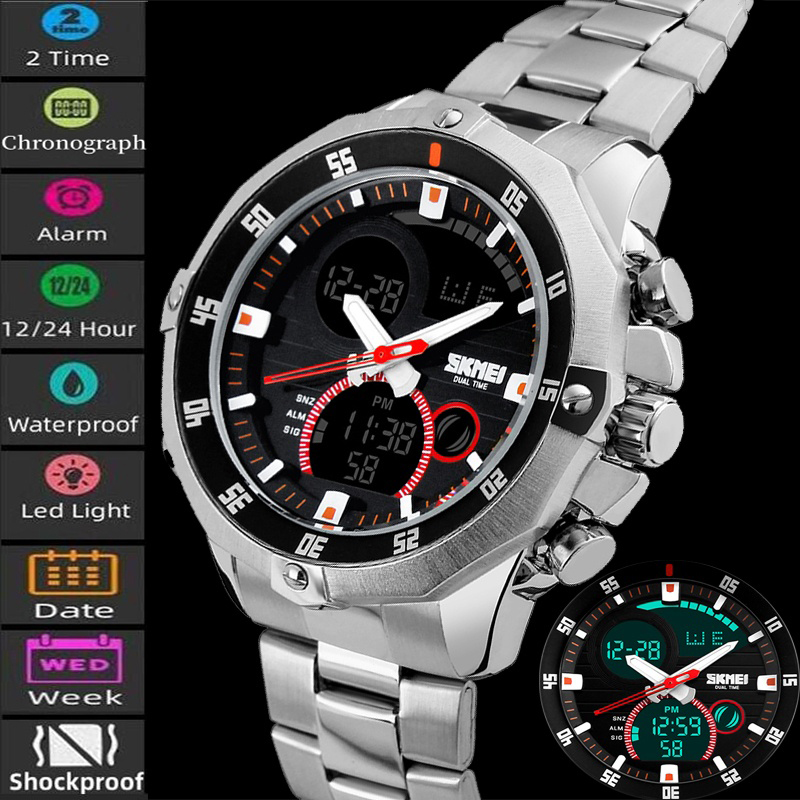 Luxury Watch Time - SKMEI-Relojes de pulsera deportivos para hombre,