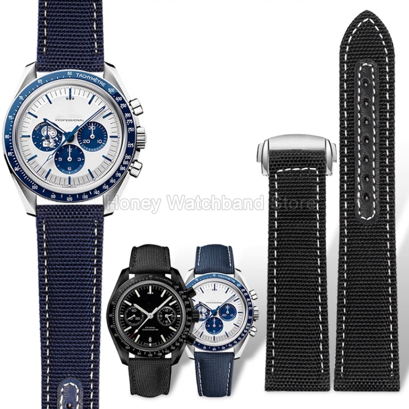Omega Watch Speedmaster - Correa de reloj de nailon resistente