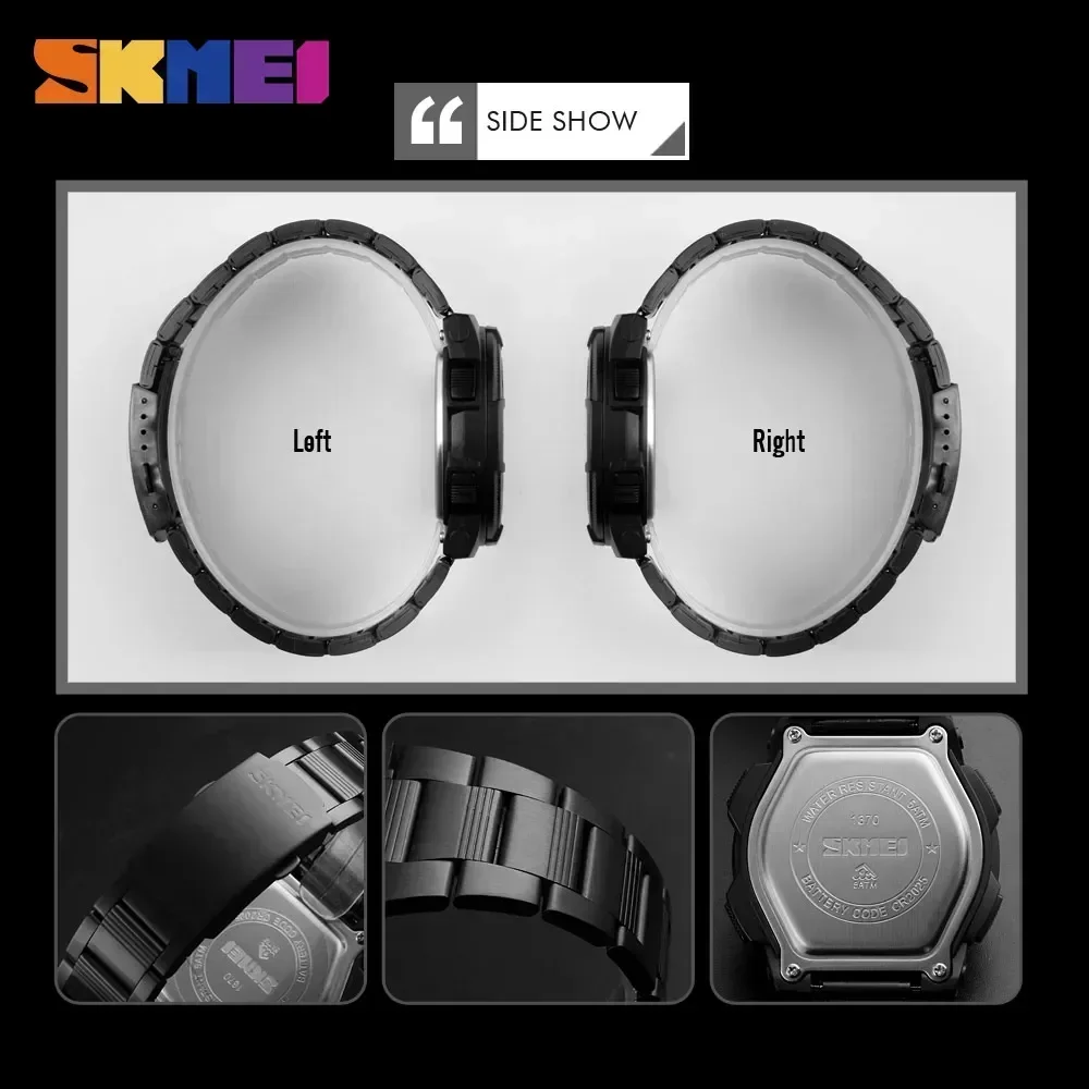 Reloj SKMEI 1370 de lujo de ac - Luxury Watch Time reseña y precio