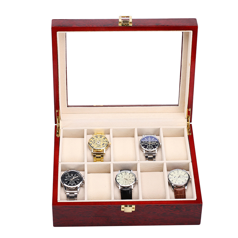 Caja de Madera de Lujo para 10 - Luxury Watch Grade reseña y precio