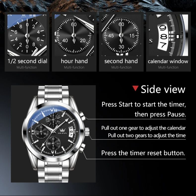 OLEVS 2987 reloj Original para - Luxury Watch Time reseña y precio