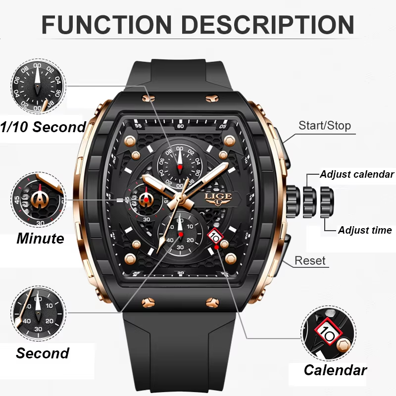 Reloj de Lujo para Hombre LIGE - Zen Luxury Watch reseña y precio