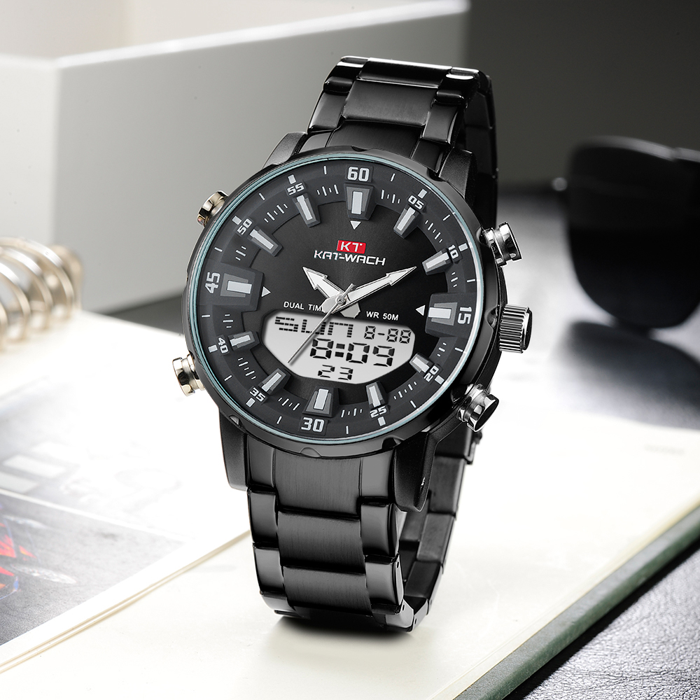 KAT-WACH Reloj digital de cuar - Luxury Watch Time reseña y precio